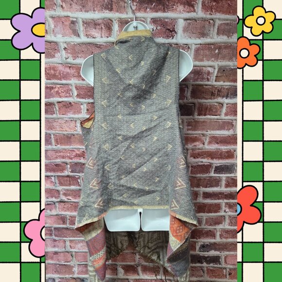 Soft Knit Cardigan One Size | Gray Sleeveless Cozy Layer Quiet Luxury Minimal - Picture 3 of 7